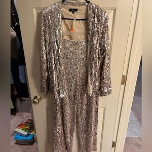 Lulus Sequin Pant Suit